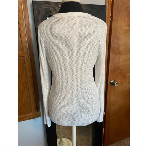 BKE white lace up front top - Picture 3 of 4